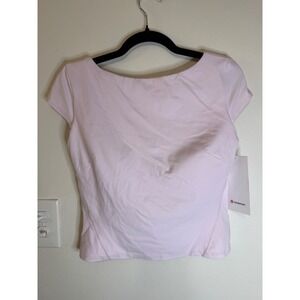 Lululemon Align Scoop Back Short Sleeve  Size 10 Blissful Pink NWT